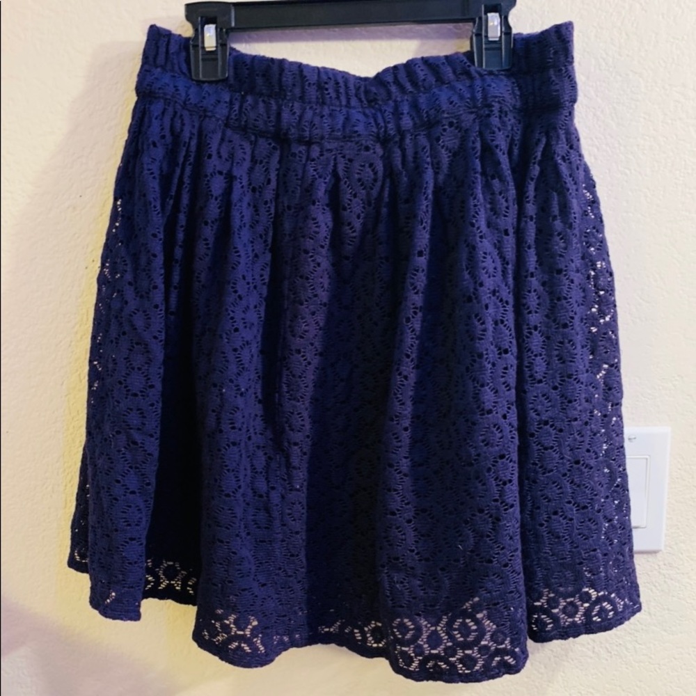 Blue skater skirt